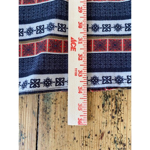 Joy & Co Womens Geometric Print Dress long Sleeves Zipper‎ M polyester round - Picture 7 of 7